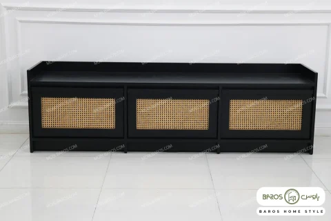 میز تلویزیون حصیری و چوبی مدل لوسیا خرید مبل باروس 1013 (1)