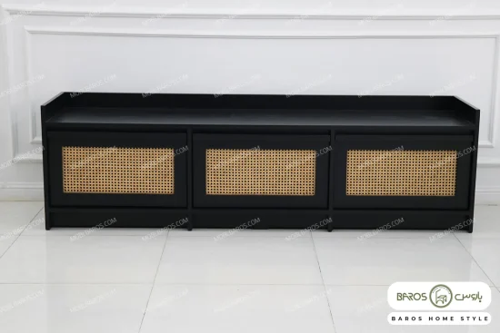 میز تلویزیون حصیری و چوبی مدل لوسیا خرید مبل باروس 1013 (1)