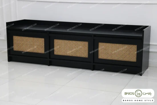 میز تلویزیون حصیری و چوبی مدل لوسیا خرید مبل باروس 1013 (2)