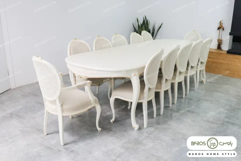 میز غذاخوری چوبی لورنزو کد ۷ خرید مبل باروس ۱۰۱۴ (1)