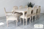 میز ناهار خوری کلاسیک طرح دار و ترکیبی مدل رومینا کد ۳ خرید مبل باروس ۱۰۱۲ (6)