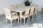 میز ناهار خوری کلاسیک طرح دار و ترکیبی مدل رومینا کد ۳ خرید مبل باروس ۱۰۱۲ (7)