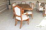 میز ناهارخوری چوبی و لاکچری دکورا با صندلی گندم خرید مبل باروس 1018 (4)