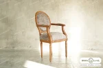 میز ناهارخوری چوبی گرد دکورا با صندلی لویی خرید مبل باروس 39393 (4)