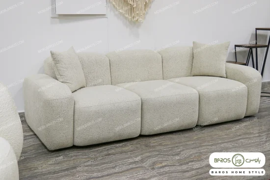 کاناپه سه نفره راحتی جدید ژینا خرید مبل باروس 39392 (1)