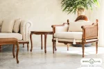 ست مبلمان جذاب و جدید کاجی چستر خرید مبل باروس 49593 (10)