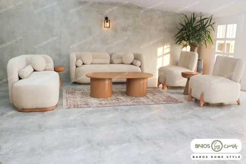 مبل راحتی نرم و جذاب ۸ نفره بلوط کد ۲ خرید مبل باروس ۴۹۹۳۹ (1)