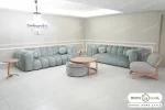 مبل راحتی طوسی ۷ نفره جدید ژاکلین و پوکو کد ۷ خرید مبل باروس (1)