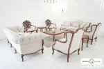 مبل کلاسیک جدید ۱۰ نفره کینگ و رومینا کد ۶ خرید مبل باروس ۵۹۵۹۴ (2)