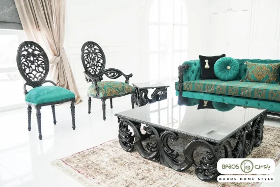 مبل کلاسیک جدید ۷ نفره رستا خرید باروس (4)