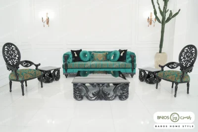 مبل کلاسیک جدید ۷ نفره رستا خرید باروس (6)