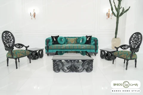 مبل کلاسیک جدید ۷ نفره رستا خرید باروس (6)