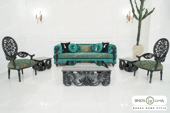 مبل کلاسیک جدید ۷ نفره رستا خرید باروس (6)
