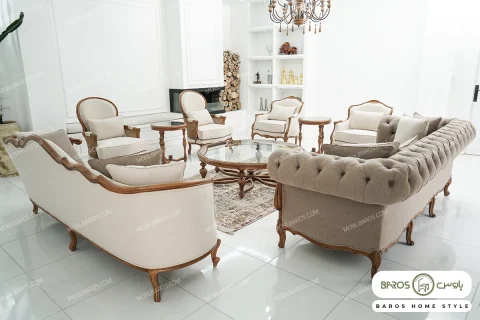 مبل کلاسیک جورجیا چستر شیاره و روما کد 3 خرید مبل باروس 4483 (13)