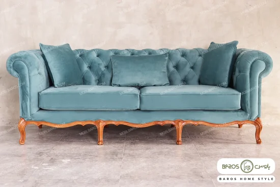 مبل کلاسیک رومینا کینگ چستر نیکا کد 2 خرید مبل باروس 494939 (4)