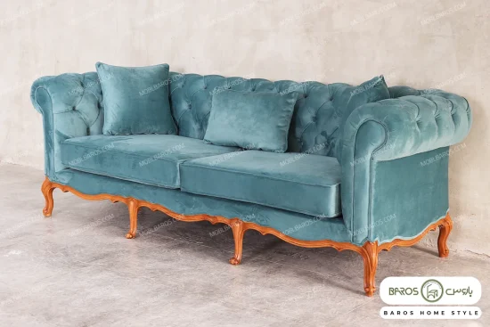 مبل کلاسیک رومینا کینگ چستر نیکا کد 2 خرید مبل باروس 494939 (5)