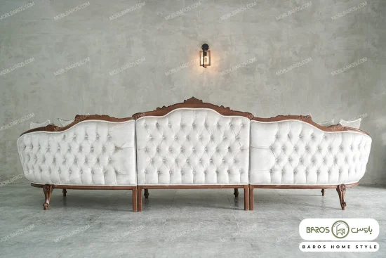 مبل کلاسیک لوکس و منبتی جدید نوادا کد ۳ خرید مبل باروس ۵۹۵۹۴ (8)