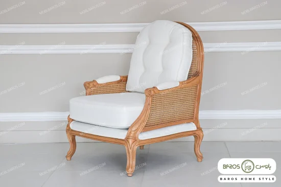 مبل کلاسیک و راحتی ۸ نفره گندم و جورجیا چستر شیاره و روما کد 2 خرید مبل باروس 49493 (7)