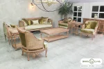 مبل کلاسیک کاجی با مبل تک نفره پرنس کد ۳ خرید مبل باروس ۶۹۷۹۶۹۵ (2)