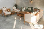مبل ۸ نفره کلاسیک گندم چستر نیکا و روما خرید مبل باروس 4949 (1)