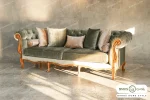 مبل ۸ نفره کلاسیک گندم چستر نیکا و روما خرید مبل باروس 4949 (9)