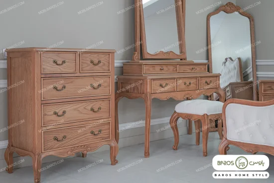 تخت خواب چوبی و سرویس خواب راشل کد ۲۰ خرید باروس (10)
