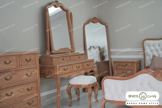 تخت خواب چوبی و سرویس خواب راشل کد ۲۰ خرید باروس (5)