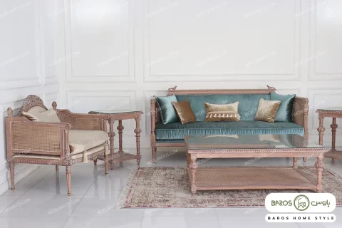 ست مبلمان جدید کاجی کد ۶ خرید مبل باروس ۴۹۴۹۳ (11)