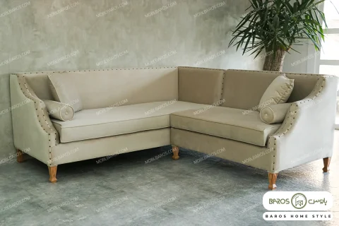 مبل ال راحتی جدید گندم کد ۱ خرید باروس (1)