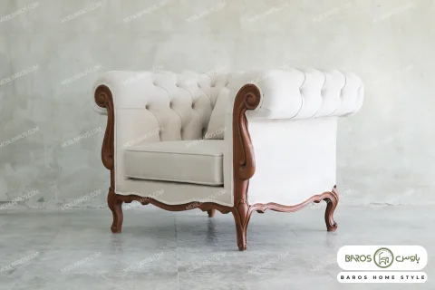 مبل تک نفره چستر نیکا خرید مبل باروس ۳۴۲۳