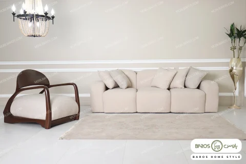 مبل راحتی جدید هایلین و ژاکلین ۴ نفره خرید مبل باروس ۴۹۴۹۴ (2)