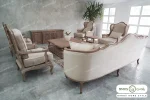 مبل نئو کلاسیک ۷ نفره جورجیا و کویین و فرانسوی کد ۲ خرید مبل باروس ۴۹۴۹۴ (19)