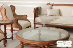 مبل نئوکلاسیک ۷ نفره کاجی کینگ کویین رومینا خرید مبل باروس ۴۹۴۹۳ (4)