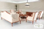 مبل نئوکلاسیک ۷ نفره کینگ و تک رومینا کویین خرید مبل باروس ۴۹۴۹۳ (3)