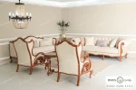 مبل کلاسیک و راحتی ۱۰ نفره کینگ و چستر نیکا کد ۲ خرید مبل باروس ۴۹۹۳ (9)
