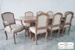 میز ناهار خوری دکورا با صندلی فرانسوی کد ۲ خرید مبل باروس (5)