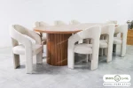 میز ناهار خوری چوبی مدرن سپیدار خرید مبل باروس 49493 (1)