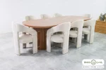 میز ناهار خوری چوبی مدرن سپیدار خرید مبل باروس 49493 (4)