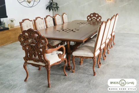 میز ناهار خوری چوبی مدرن مهرآنا خرید مبل باروس 49494 (6)