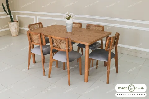 میز ناهار خوری چوبی کم جا سایان خرید مبل باروس 4949393 (1)