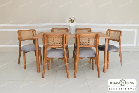 میز ناهار خوری چوبی کم جا سایان خرید مبل باروس 4949393 (6)