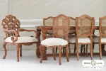 میز ناهار خوری کلاسیک راشل با صندلی گندم کد ۲ خرید مبل باروس ۴۹۴۹۳۴ (4)