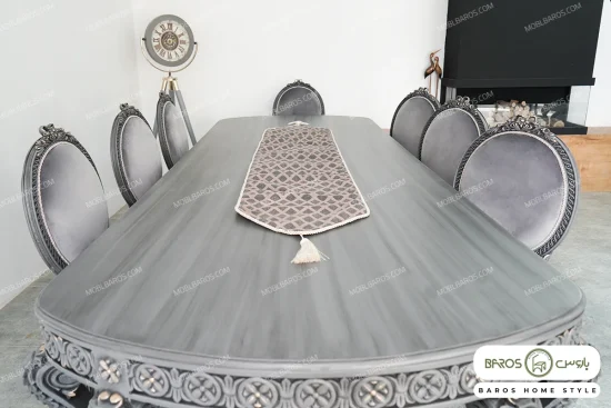 میز ناهارخوری کلاسیک و چوبی جدید الینا کد ۴ خرید مبل باروس ۴۹۴۹۳ (4)