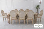 میز ناهارخوری کلاسیک و چوبی جدید الینا کد ۵ خرید باروس 25 (3)