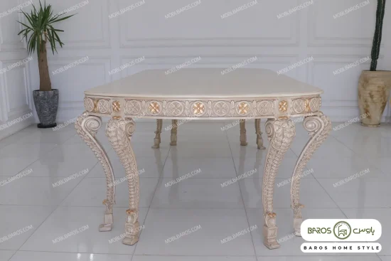 میز ناهارخوری کلاسیک و چوبی جدید الینا کد ۵ خرید باروس 25 (7)