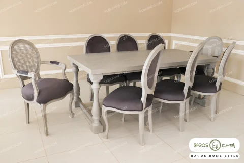 میز ناهارخوری کلاسیک گندم کد ۲ خرید مبل باروس (1)