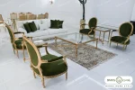 ست مبلمان نئوکلاسیک طرح جدید چیکا خرید مبل باروس 39493 (2)