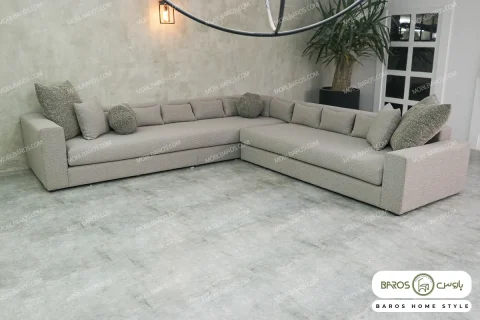 مبل ال راحتی شیک بهسا خرید مبل باروس 3939 (3)