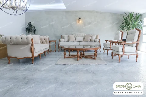 مبل کلاسیک زیبا رومینا و چستر نیکا و فرانسوی خرید مبل باروس ۴۹۴۹۳۲ (1)