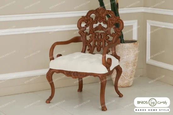 مبل کلاسیک سلطنتی ۵ نفره کینگ خرید مبل باروس 3932 (6)
